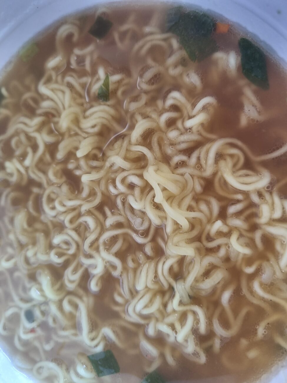 Harim samgyetang ramyeon cooked broth and noodles