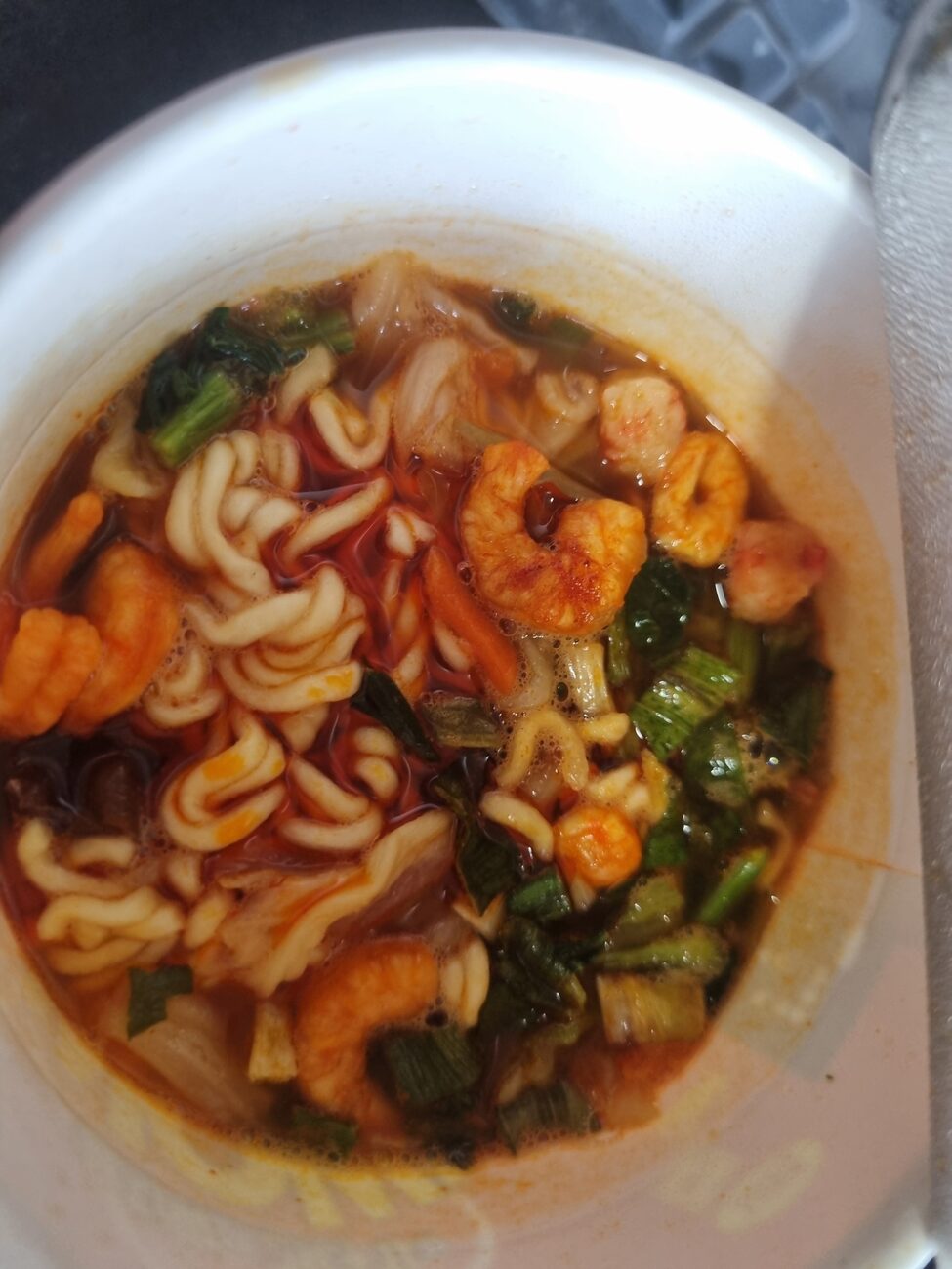 Ottogi WOW shrimp jjamppong cooked with shrimp and vegetables