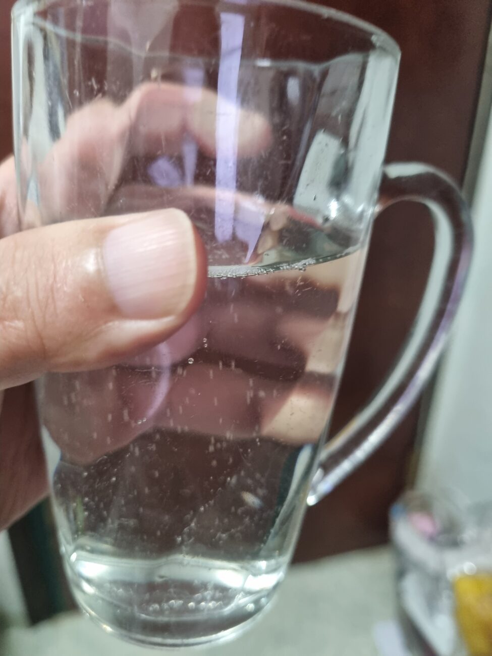 Yantai Gunang peach highball poured into a glass