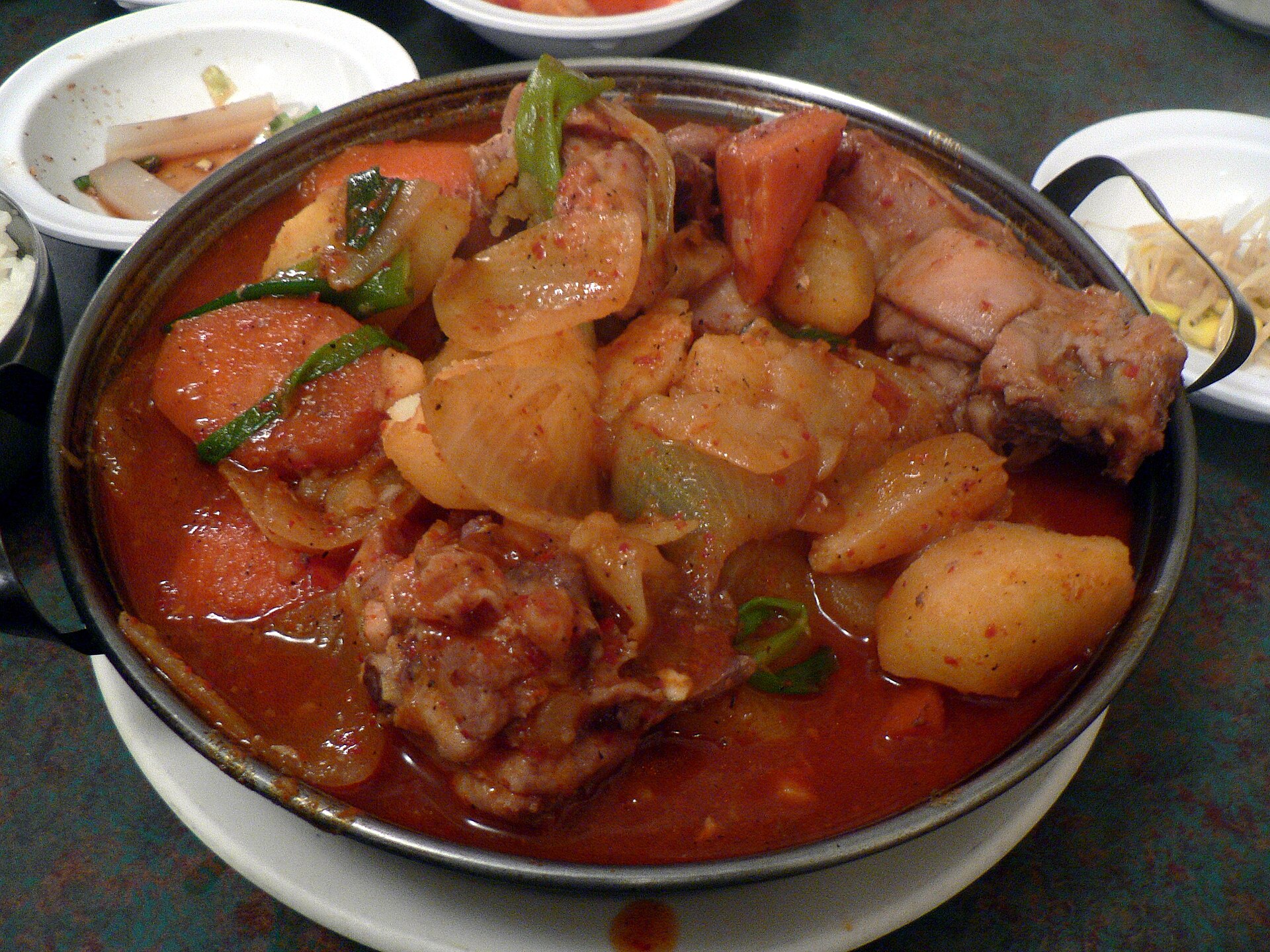 Red braised chicken with potato