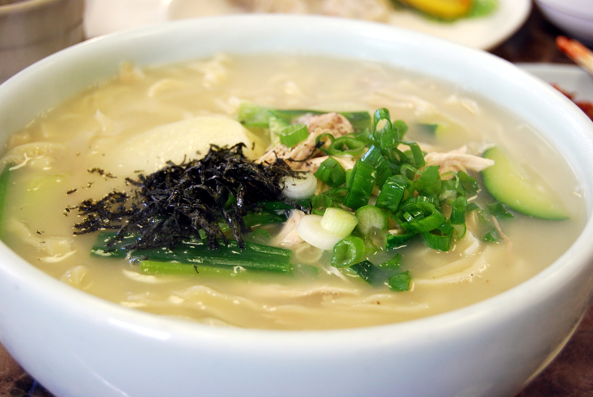 Hand-cut wheat noodles in broth